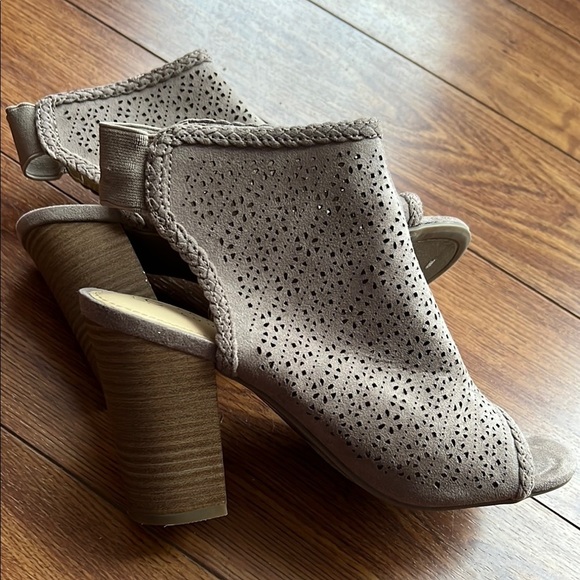 LC Lauren Conrad Hazelnut Peep Toe Boots - Picture 5 of 5